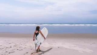 Surfing in Canoa Ecuador